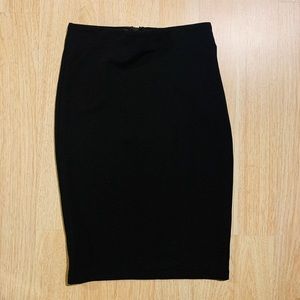 Black pencil skirt